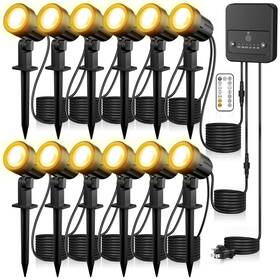 Dysp12-cw Zzxx Led Landscape Lighting Kit 120v Spotlights Outdoor With Photocell S