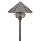 Kichler 15211AZT Six Groove 11.5" Path & Spread In Textured Architectural Bronze. Fixed Price $269.99.