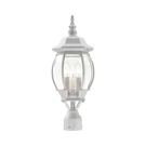 Livex Lighting 7526-13 Outdoor Post Top With Clear Beveled Glass Shade. Fixed Price $75.00.
