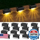 Aponuo Solar Deck Lights 16 Pack, Outdoor Waterproof Led Step. Fixed Price $40.04.
