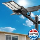 Hiepock 8000W Solar Street Lights Outdoorcommercial Parking Lot Dusk To. Fixed Price $223.79.