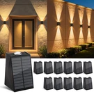 Fogulo 12PACK Solar Wall Lights Outdoor Waterproof Up And Down Led Fence. Fixed Price $140.78.