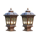 2 Pack Outdoor Post Light, Antique Bronze Lamp Fixture, Street Lights Fo.... Fixed Price $135.06.