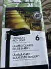 Tommy Bahama Solar Led Pathway Walkway Lights, Landscape, 40LUMEN, 6-PACK, New. Fixed Price $74.99.