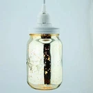 Fantado Gold Mercury Glass Mason Jar Pendant Light Kit, Regular Mouth, White .... Fixed Price $19.75.