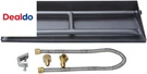 20.5" Natural Gas Powder Coated Steel Fireplace Dual Flame Pan Burner Kit. Fixed Price $184.14.