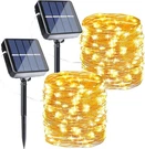 Sanjicha Extra-long Led Solar String Outdoor Lights Pack Of 2, Warm White. Fixed Price $23.99.