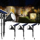 Jsot 600 Lm Solar Spotlights Outdoor For GARDEN,IP65 Cool WHITE-4PACK. Fixed Price $75.09.