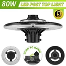 80W Led Post Top Light Dusk Dawn Commercial Outdoor Pole Fixture 11200 Lumens. Fixed Price $120.75.