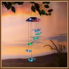 Evergreen Solar Powered Mobile * Cascading Butterflies Color Changing - New. Fixed Price $40.78.