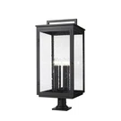 Z-lite Hartwell 6LT Outdoor Pier Mount, Black/clear Seedy 5019PHXXLR-533PM-BK. Fixed Price $1050.00.