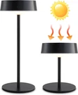 Mr.white Solar Waterproof Outdoor Rechargeable Cordless Table Lamps, Set 2. Fixed Price $42.83.