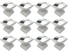 Relightable 12-PACK Silver Color Solar Post Cap 4X4 Fence Style 246SX12. Fixed Price $69.99.