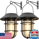 Solar Outdoor Hanging Lanterns Wall Mount Waterproof Lights Backyard Porch Patio. Fixed Price $71.25.