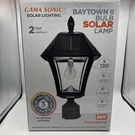 Gama Sonic Baytown Ii Black Outdoor Solar Led Landscape Post Light (105B033). Fixed Price $103.30.