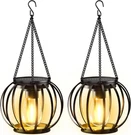Kooper Solar Lanterns Outdoor Waterproof, Upgraded Metal Hanging Lights. Fixed Price $51.99.