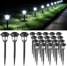 20 Pack Solar Pathway Lights Outdoor - Waterproof Led Bulk Landscape Walkw. Fixed Price $74.71.