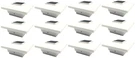 4X4 12-PCS Relightable Solar Post Cap Deck White Led Low Profile PL251. Fixed Price $69.99.