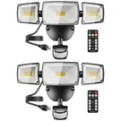 Ustellar 2-PACK 55W Led Security Lights Motion Sensor Remote Control Black. Fixed Price $69.99.