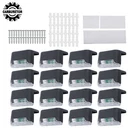 16 Pack Solar Sensor Step Landscape Lights Led For Outdoor Walkway. Fixed Price $17.61.