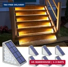 Niorsun Solar Step LIGHTS,6 Pack Warm White Stair Outdoor Waterproo. Fixed Price $41.27.