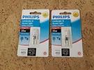 Philips Landscape Accent Light Bulb 35W 12V Clear GY6.35 Base T4 465 Lumens 2X. Fixed Price $14.96.