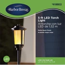 Harbor Breeze 5-FT Led Torch Light 1.7 Watt Low Voltage Landscaping #4108933. Fixed Price $30.00.