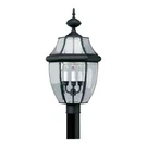 Forte Lighting Brass Outdoor Post Black 1604-03-04. Fixed Price $167.40.