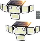 6000LM Solar Lights Outdoor Waterproof, Heads Flood With. Fixed Price $76.31.