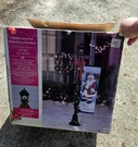 Gemmy Holiday Living 6 Ft Christmas Light Up Lamp Post With Flag. Fixed Price $90.00.