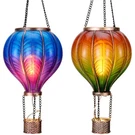Hanging Solar Lantern 2 Pack Waterproof Orange Hot Air Balloon Teresas Outdoor. Fixed Price $74.99.