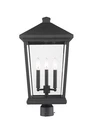 Z-lite Beacon 3 Light Outdoor Post Mount Fixture, Black. Fixed Price $590.00.