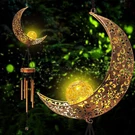 41" Solar Moon Wind Chimes Led Sun Powered Light Garden Decor Bells Outdoor. Fixed Price $19.98.