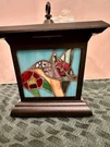 Garden Lamp Stained Glass Hummingbird Solar Powered Light 6 Inch Stake Outdoor. Fixed Price $30.00.