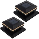 Maggift 15 Lumen Solar Post Lights Outdoor Cap 2 Pack - Black. Fixed Price $32.03.