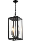 Partphoner Modern Outdoor Pendant Light With Dual E12 Base Socket, Black. Fixed Price $74.99.
