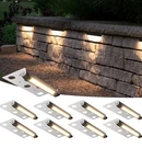Sunvie 8-PACK 7 Inch Retaining Wall Lights Landscape Step Paver 3000K. Fixed Price $89.88.