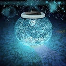 Aukora Color Changing Solar Powered Glass Ball Garden Lights, Table Big, Cyan. Fixed Price $31.18.