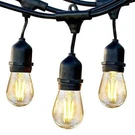 Brightech Ambience Edison Black Led Waterproof Outdoor String Lights, 48 Ft.. Fixed Price $45.95.