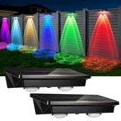 Bright Solar Fence/deck Lights 2PACK, Warm White & Rgb, Waterproof Led Outdoor.. Fixed Price $43.99.