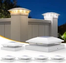 6 Pack Solar Post Cap Lights, 2 Modes(warm/cool Light) Outdoor Waterproof Fence. Fixed Price $75.85.