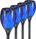 Premium Solar Torch Lights 4 Pack - Flickering Flame Garden Decor, Waterproof. Fixed Price $83.99.