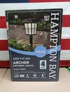 4PK Hampton Bay Black Led Outdoor Solar Path Light. Fixed Price $33.24.