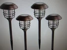 Gigalumi Led Solar Bronze Path Lights With Aluminum Metal Outdoor (4-PACK). Fixed Price $52.46.