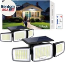 Security Light Outdoor,solar Flood With Active Motion SENSOR,3 Heads. Fixed Price $33.96.