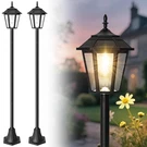 66" Metal Solar Lamp Post Light 50 Lumens, 2 Pack Pole Outdoor Wa.... Fixed Price $174.97.