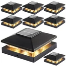 Solar Post Cap Lights Outdoor 8PACK, Black Waterproof. Fixed Price $65.49.