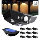 12 Pack Solar Fence Lights Outdoor Motion Sensor Waterproof 3000K/7000K. Fixed Price $35.95.