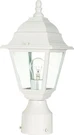 Nuvo 60-546 Briton Light 14" Outdoor White Post Lantern With Clear Glass. Fixed Price $45.99.