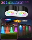 Upgraded Solar Fence Lights Outdoor 8 Pack With Spot Lensed Bright. Fixed Price $42.07.